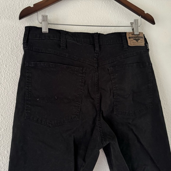 Wrangler Black Straight Fit Denim 34X32 Mens Casual Pants Jeans Utility Work - Picture 7 of 11